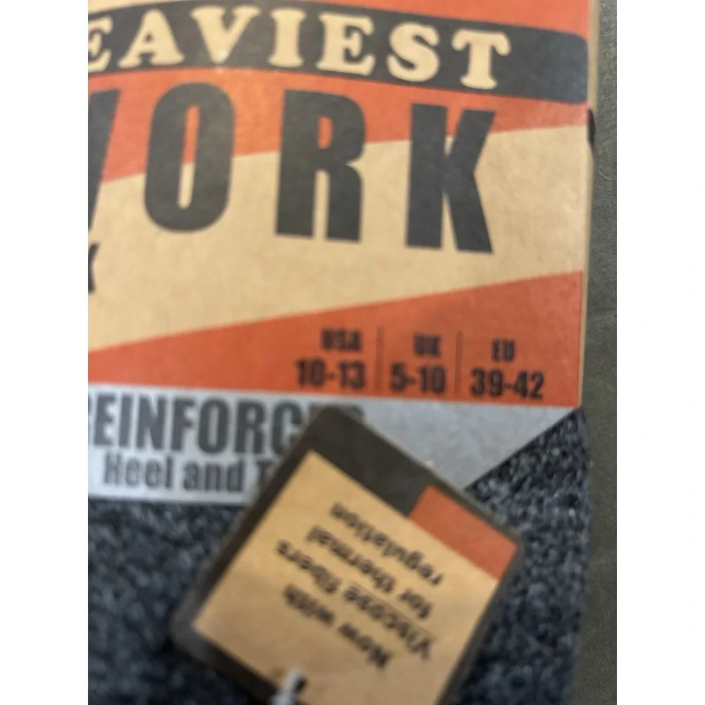 Milwaukee Heaviest Work Socks USA Size 10-13 2 Pair NWT